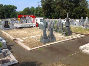 今枝家　防草シート　砂利まき (2)